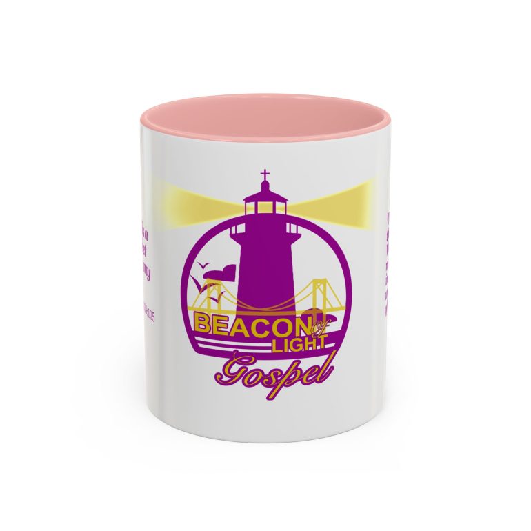 Beacon of Light Gospel Accent Coffee Mug, 11oz with Bible Verses