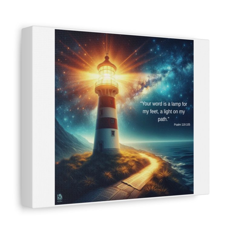 Canvas Print - Spirit Song Inspiration Lighthouse Bible Verse - Image 6