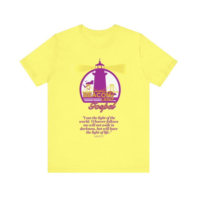 Beacon Of Light Gospel Radio Station Unisex Jersey Short Sleeve Tee - Image 25