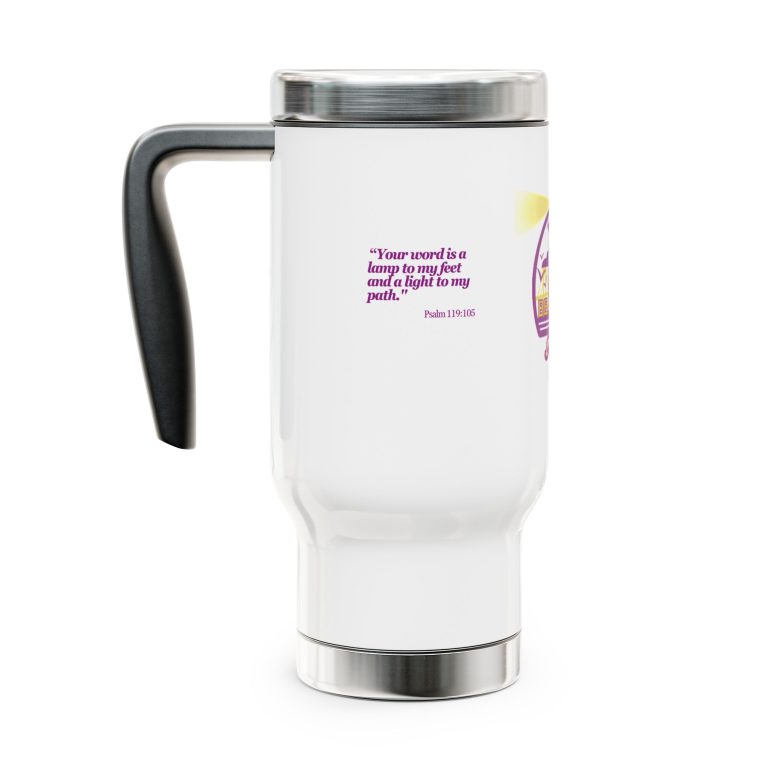Beacon of Light Gospel Radio Stainless Steel Travel Mug, 14oz - Image 3