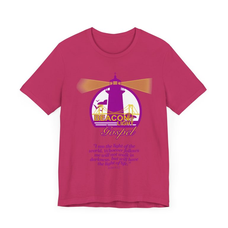 Beacon Of Light Gospel Radio Station Unisex Jersey Short Sleeve Tee - Image 59