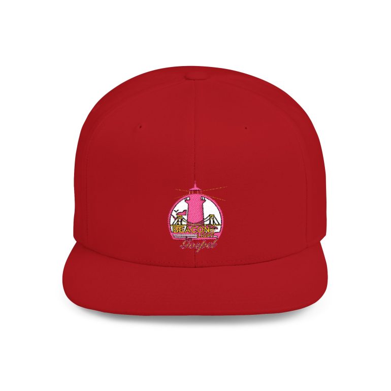 Beacon of Light Gospel Coastal Lighthouse Flat Bill Snapback Hat - Image 22