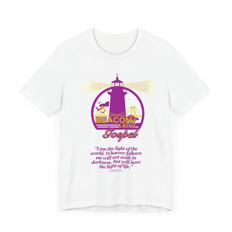 Beacon Of Light Gospel Radio Station Unisex Jersey Short Sleeve Tee - Image 3