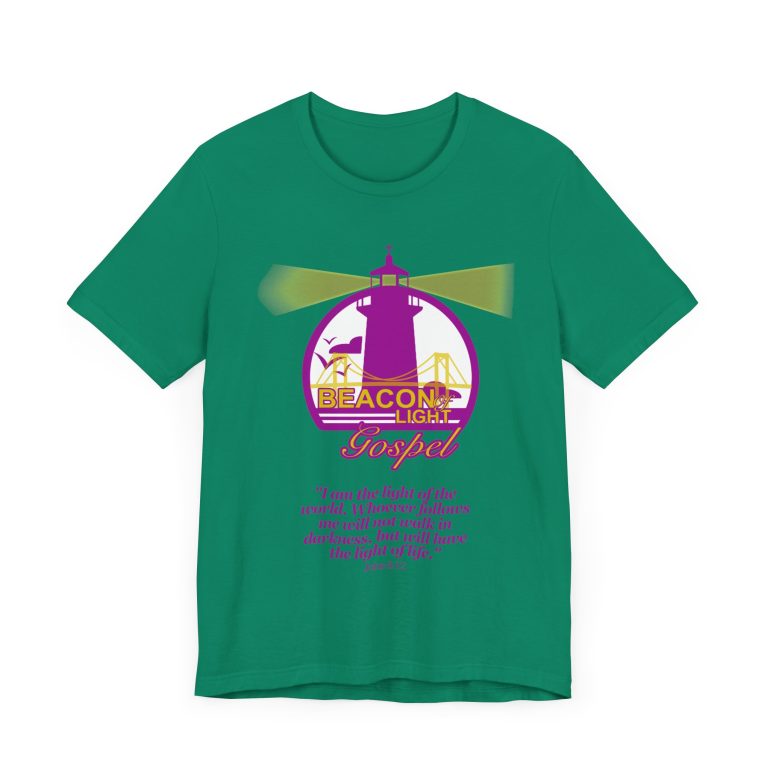 Beacon Of Light Gospel Radio Station Unisex Jersey Short Sleeve Tee - Image 31