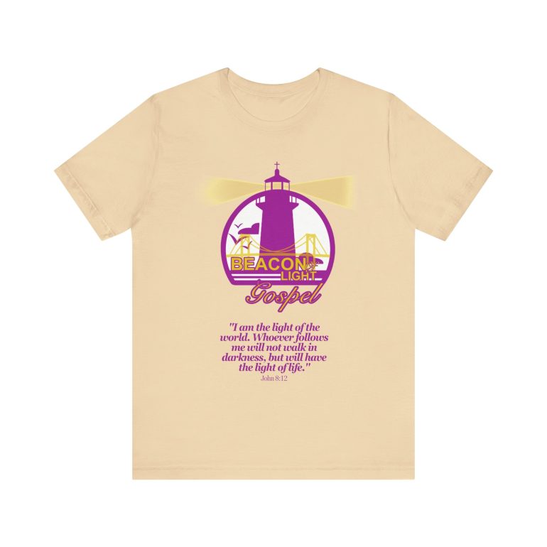 Beacon Of Light Gospel Radio Station Unisex Jersey Short Sleeve Tee - Image 13
