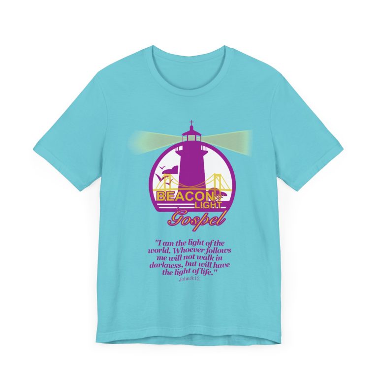 Beacon Of Light Gospel Radio Station Unisex Jersey Short Sleeve Tee - Image 35