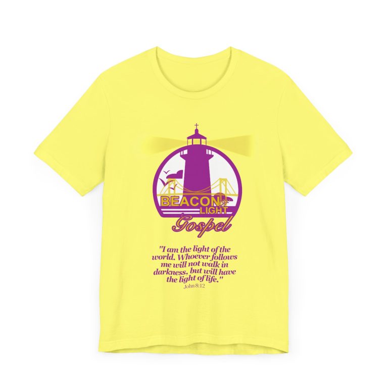 Beacon Of Light Gospel Radio Station Unisex Jersey Short Sleeve Tee - Image 27