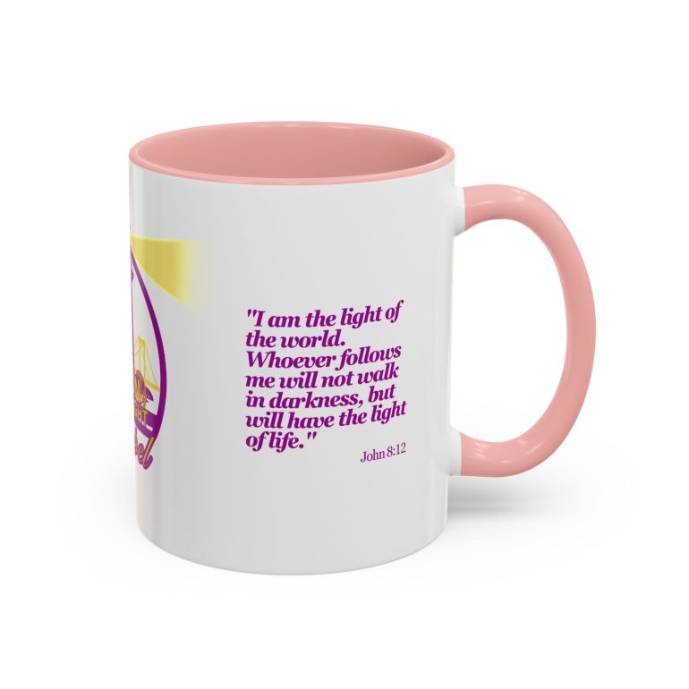 Beacon of Light Gospel Accent Coffee Mug, 11oz with Bible Verses - Image 2