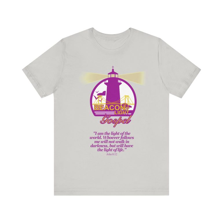 Beacon Of Light Gospel Radio Station Unisex Jersey Short Sleeve Tee - Image 17