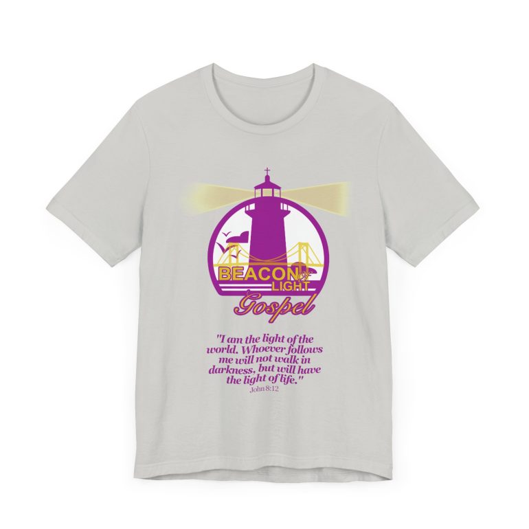 Beacon Of Light Gospel Radio Station Unisex Jersey Short Sleeve Tee - Image 19
