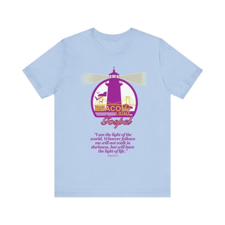 Beacon Of Light Gospel Radio Station Unisex Jersey Short Sleeve Tee - Image 37