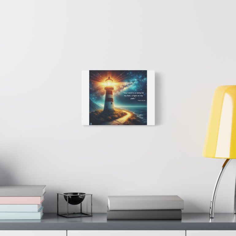 Canvas Print - Spirit Song Inspiration Lighthouse Bible Verse - Image 3