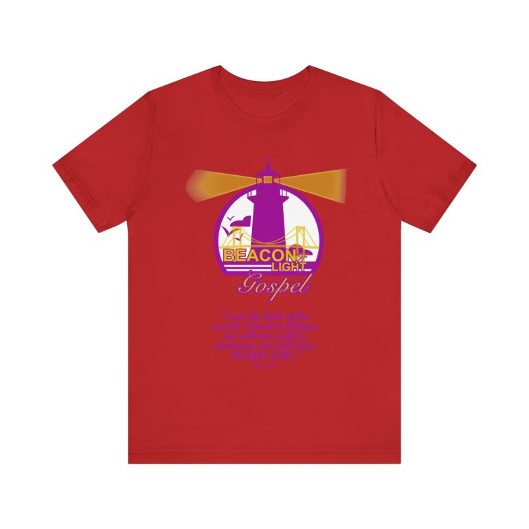 Beacon Of Light Gospel Radio Station Unisex Jersey Short Sleeve Tee - Image 65