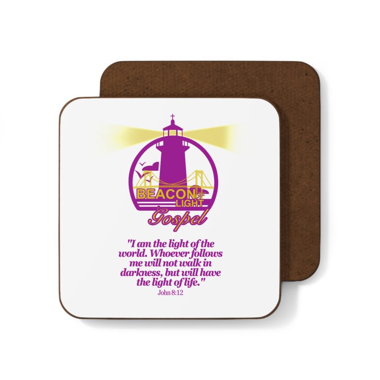 Beacon of Light Gospel Hardboard Coaster - Image 3