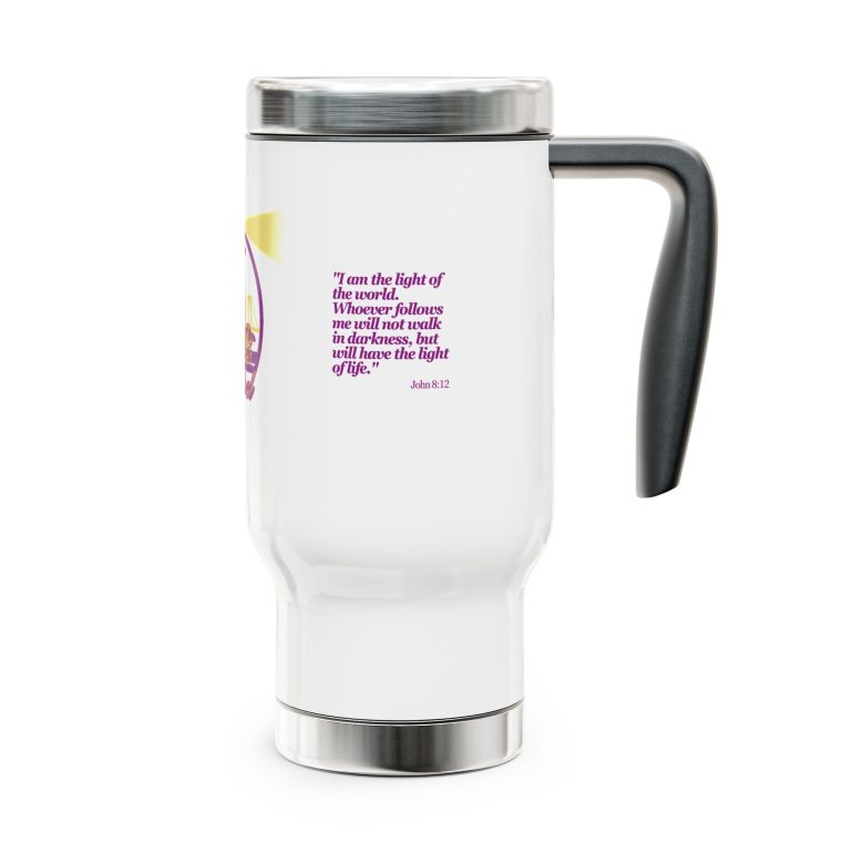 Beacon of Light Gospel Radio Stainless Steel Travel Mug, 14oz - Image 4
