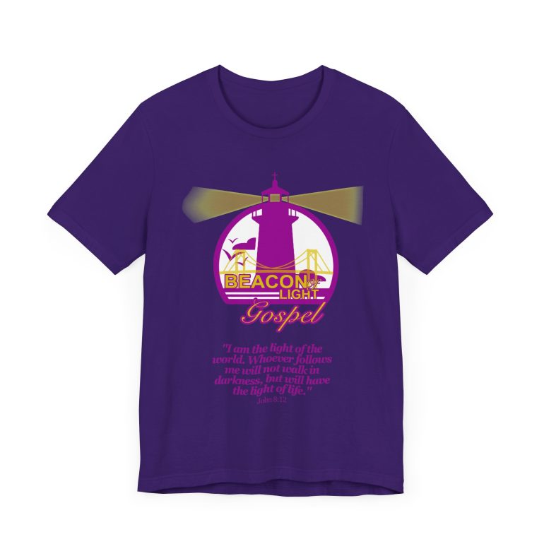 Beacon Of Light Gospel Radio Station Unisex Jersey Short Sleeve Tee - Image 47