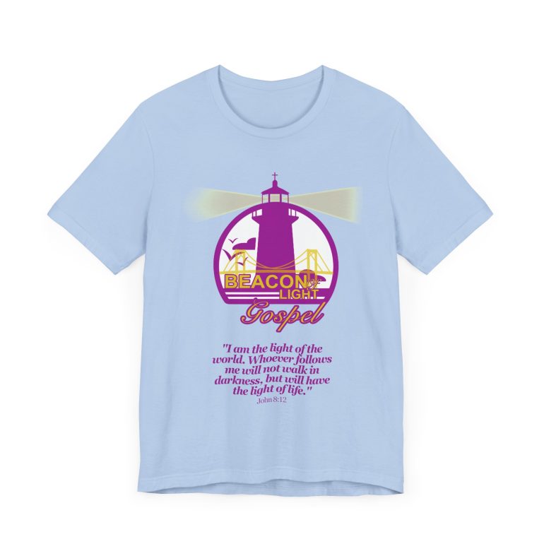 Beacon Of Light Gospel Radio Station Unisex Jersey Short Sleeve Tee - Image 39
