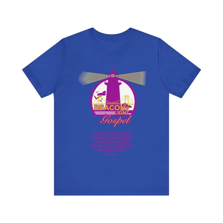 Beacon Of Light Gospel Radio Station Unisex Jersey Short Sleeve Tee - Image 41