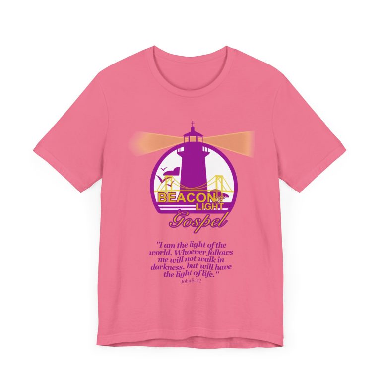 Beacon Of Light Gospel Radio Station Unisex Jersey Short Sleeve Tee - Image 55
