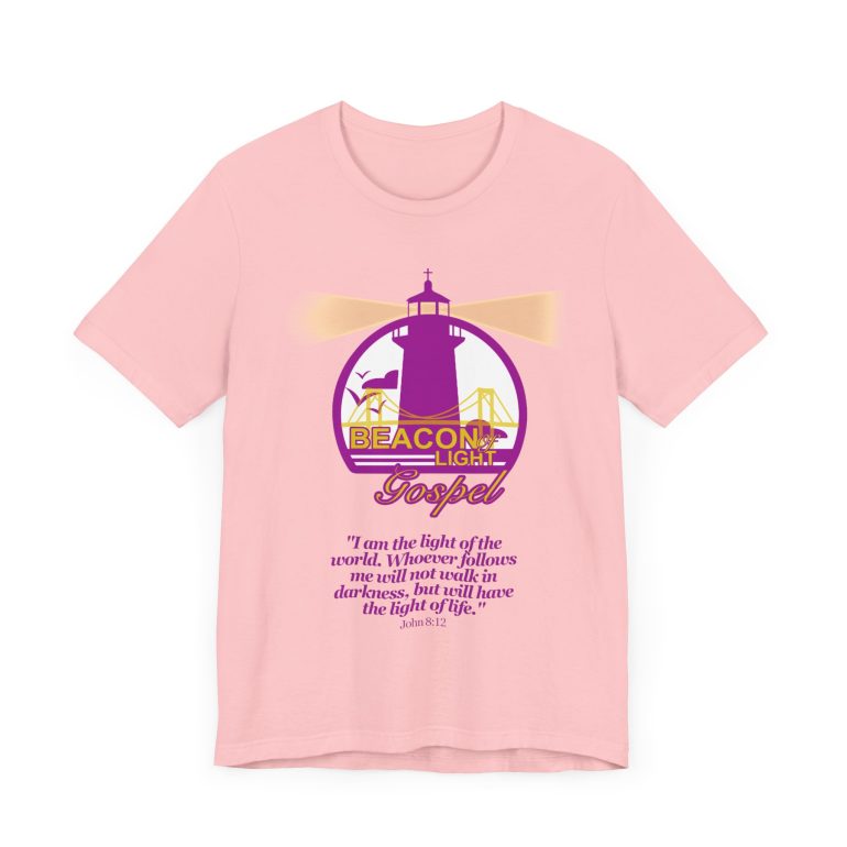 Beacon Of Light Gospel Radio Station Unisex Jersey Short Sleeve Tee - Image 63