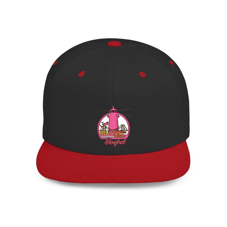 Beacon of Light Gospel Coastal Lighthouse Flat Bill Snapback Hat - Image 28